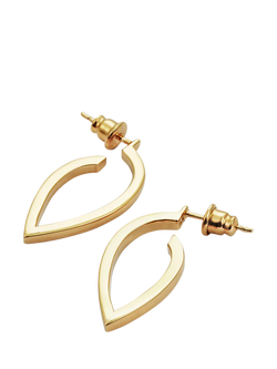 Toolally Loop Earrings - view 2, Gold