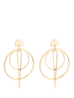 Toolally Sundials Earrings, Gold
