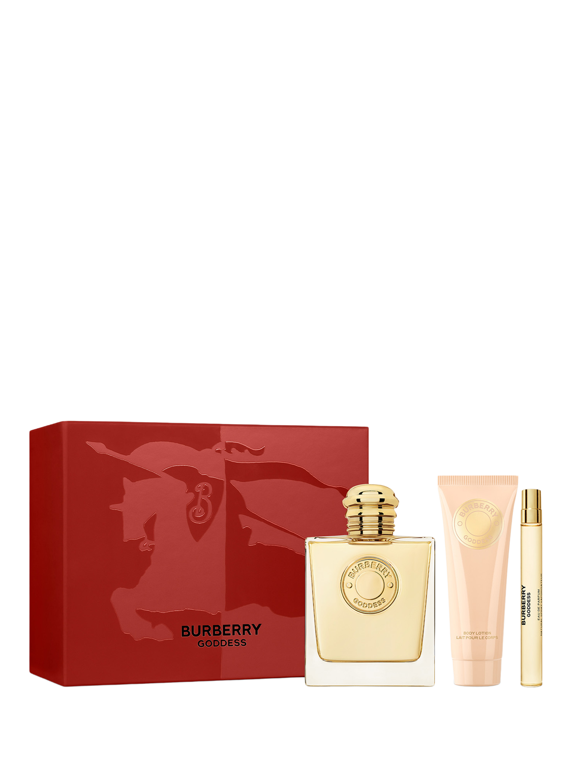 Product image 1 of 7, which shows Burberry Goddess Eau de Parfum 100ml Fragrance Gift Set
