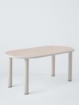 John Lewis Holte Oblong Garden Dining Table, 98cm, Beige