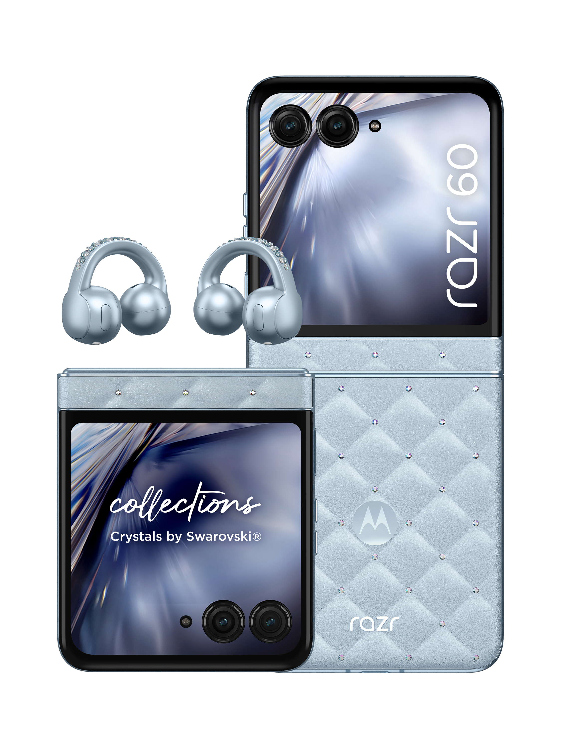 Écran Tactile LCD Complet Avec Cadre Blanc Pour Motorola Razr 60 (2025) - Pièce OEM Neuve - Compatible XT2553-1