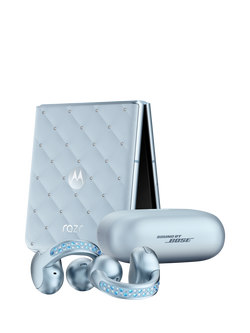 Motorola Razr 60 Foldable Smartphone, 8GB RAM, 6.9”, 5G, SIM Free, 256GB, Brilliant Collection with Crystals by Swarovski, White - view 2, White