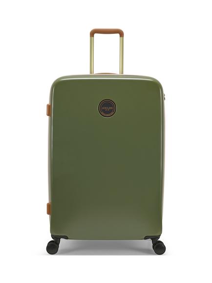 Joules Heritage Large Suitcase, Olive & Tan, Olive & Tan