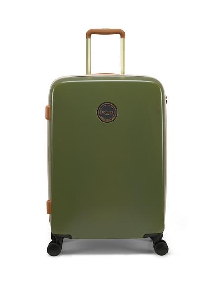 Joules Heritage Medium Suitcase, Olive & Tan, Olive & Tan