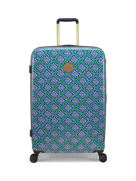 Joules Hard Shell Large Suitcase, 92L, Tile Diamond, Tile Diamond