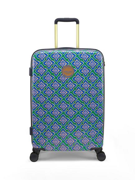 Joules Hard Shell Medium Suitcase, 63L, Tile Diamond, Tile Diamond
