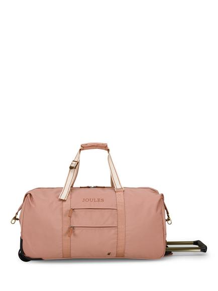 Joules Epwell Trolley Duffle Bag, 50L, Pink, Pink