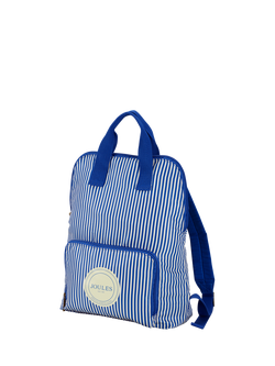 Joules Stripe Packaway Backpack, 9L, Ticking Stripe - view 2, Ticking Stripe