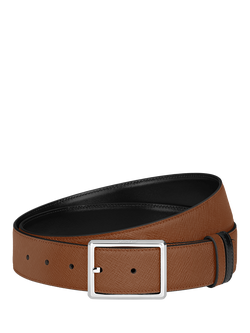 Montblanc Reversible Leather Belt, Dark Brown, Dark Brown