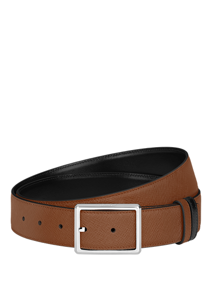 Montblanc Reversible Leather Belt, Dark Brown, Dark Brown