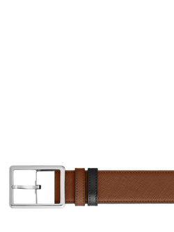 Montblanc Reversible Leather Belt, Dark Brown - view 2, Dark Brown