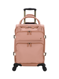 Joules Soft Epwell 8-Wheel Suitcase, 40L, Pink, Pink