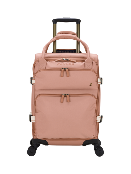 Joules Soft Epwell 8-Wheel Suitcase, 40L, Pink, Pink