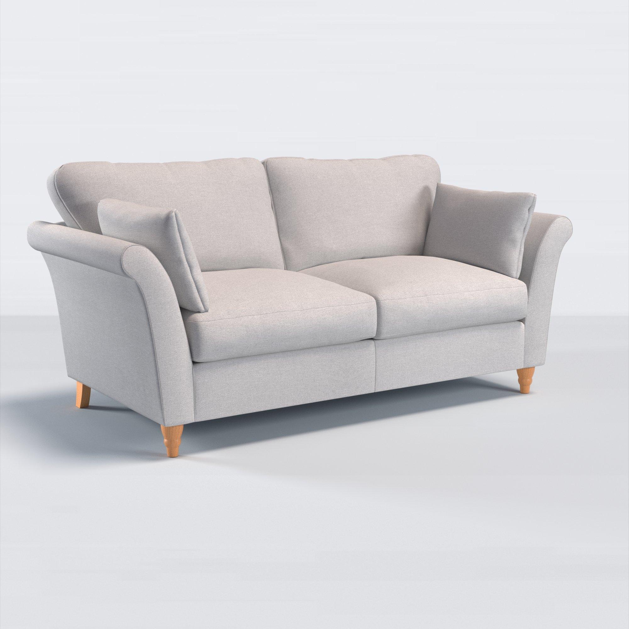 Sienna Range, John Lewis Sienna Large 3 Seater Sofa, Light Leg, Basket Weave Light Grey