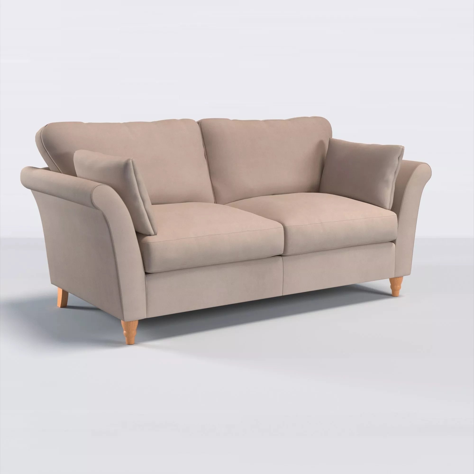 John Lewis Sienna Large 3 Seater Sofa, Light Leg