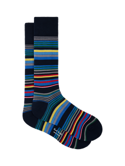 Paul Smith Cotton Rich Signature Stripe Socks, Multi, Multi