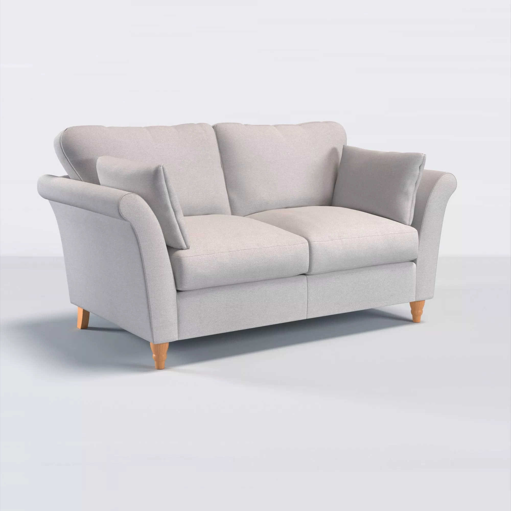 John Lewis Sienna Medium 2 Seater Sofa, Light Leg