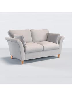 John Lewis Sienna Medium 2 Seater Sofa, Light Leg, Basket Weave Light Grey