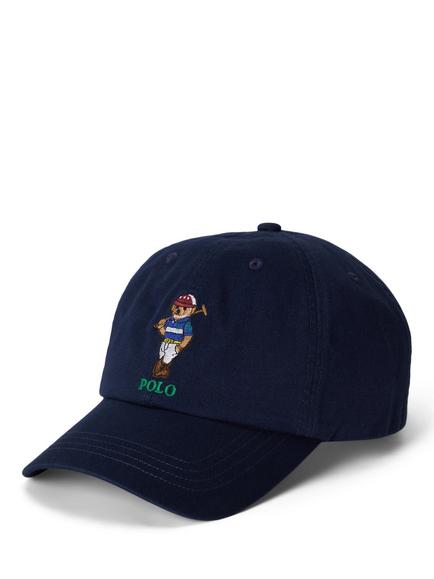 Ralph Lauren Kids' Cotton Baseball Cap, Bear Nwprt Navy, 6-14 Years, Bear Nwprt Navy