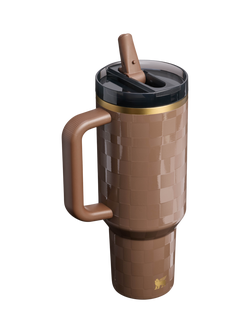 Stanley Quencher Stainless Steel ProTour Flip Straw Tumbler, 1.18L Espresso Check - view 2, Espresso Check