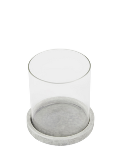 Truly Stone Hurricane Candle Holder, Clear