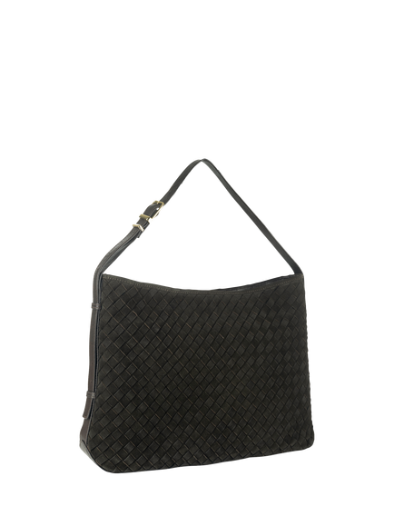 Apatchy London Holly Woven Suede Handbag, Chocolate - view 2, Chocolate