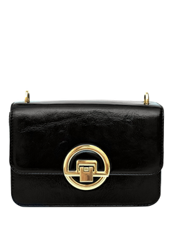 Apatchy London Tilly Leather Shoulder Bag, Black