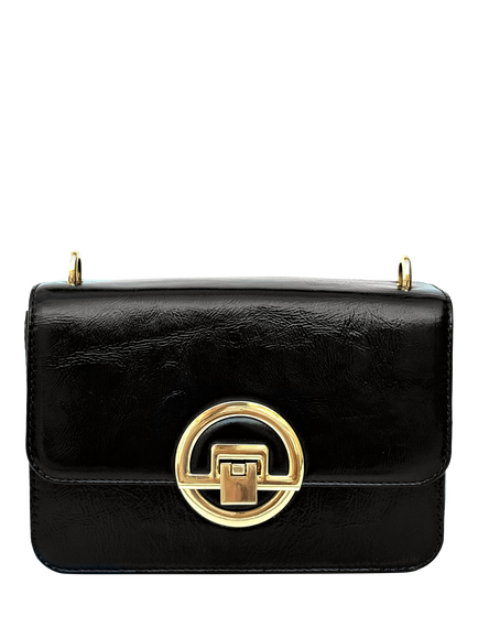Apatchy London Tilly Leather Shoulder Bag, Black