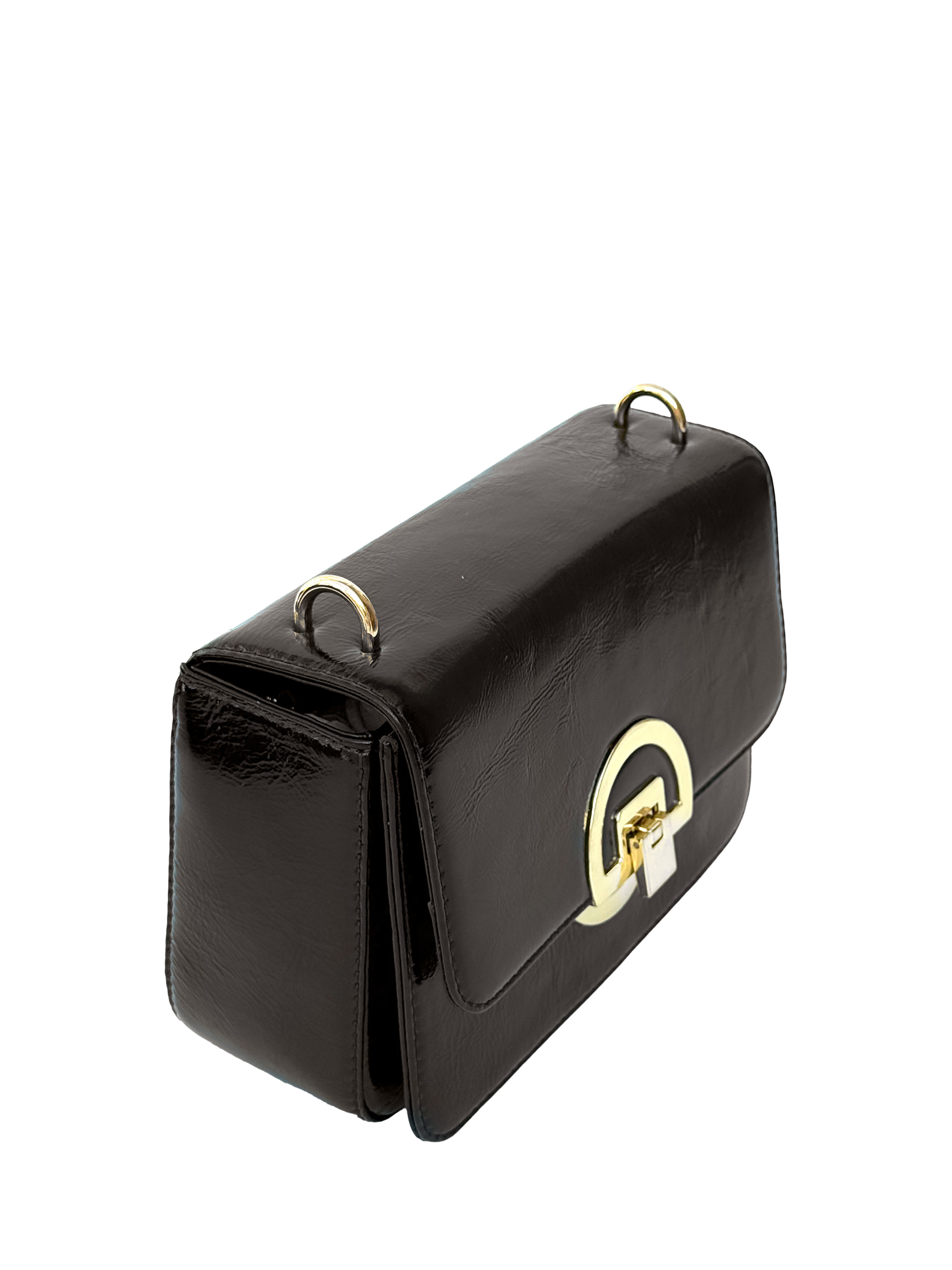 Product image 3 of 6, which shows Apatchy London Tilly Leather Shoulder Bag, Chocolate