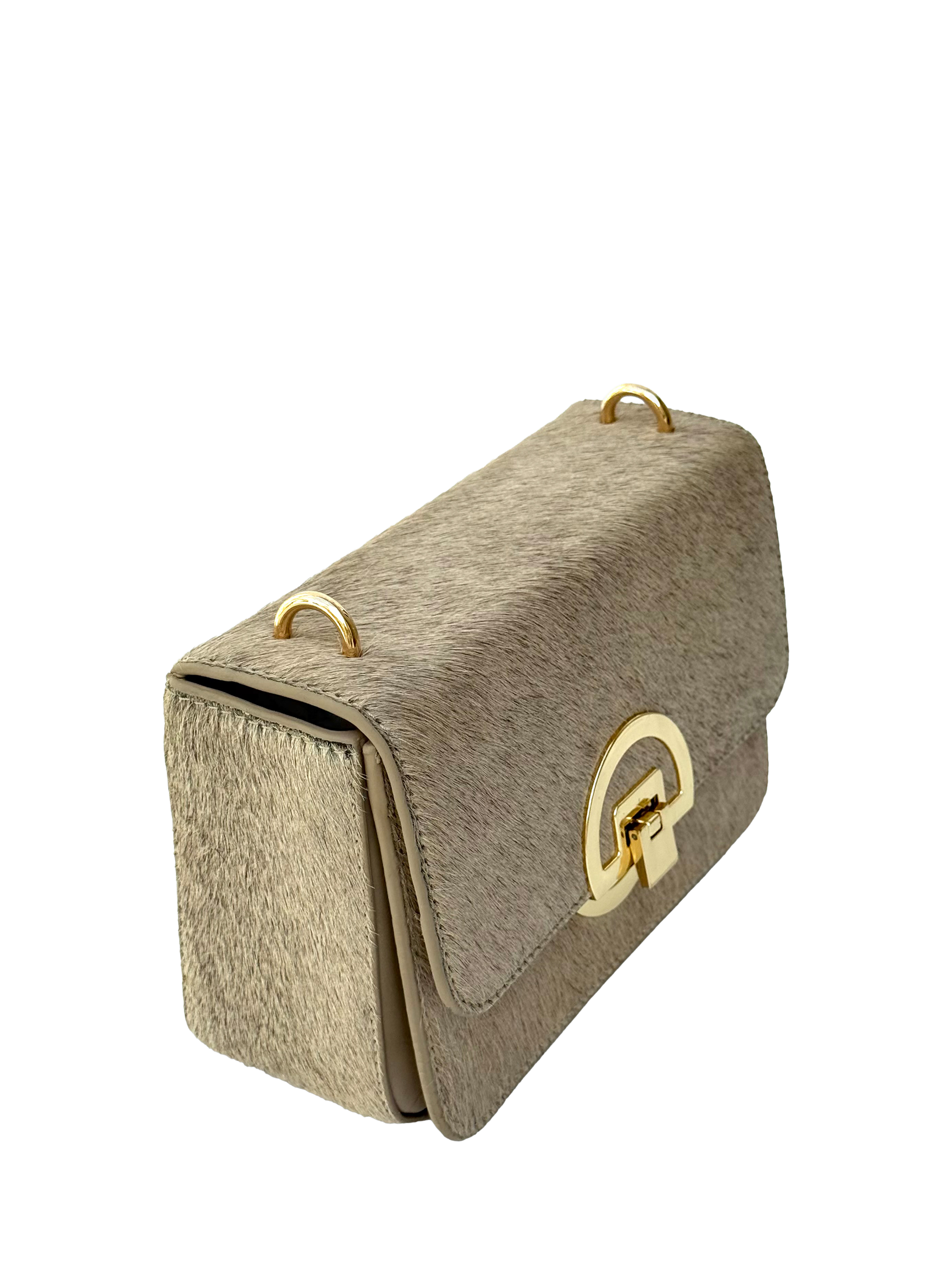 Product image 3 of 6, which shows Apatchy London Tilly Leather Shoulder Bag, Sand