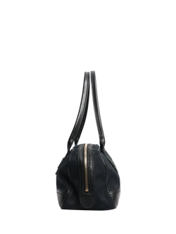 Pre-loved GUCCI GG Canvas Princess Web Sherry Line Top Handle Bag, Black - view 2, Black