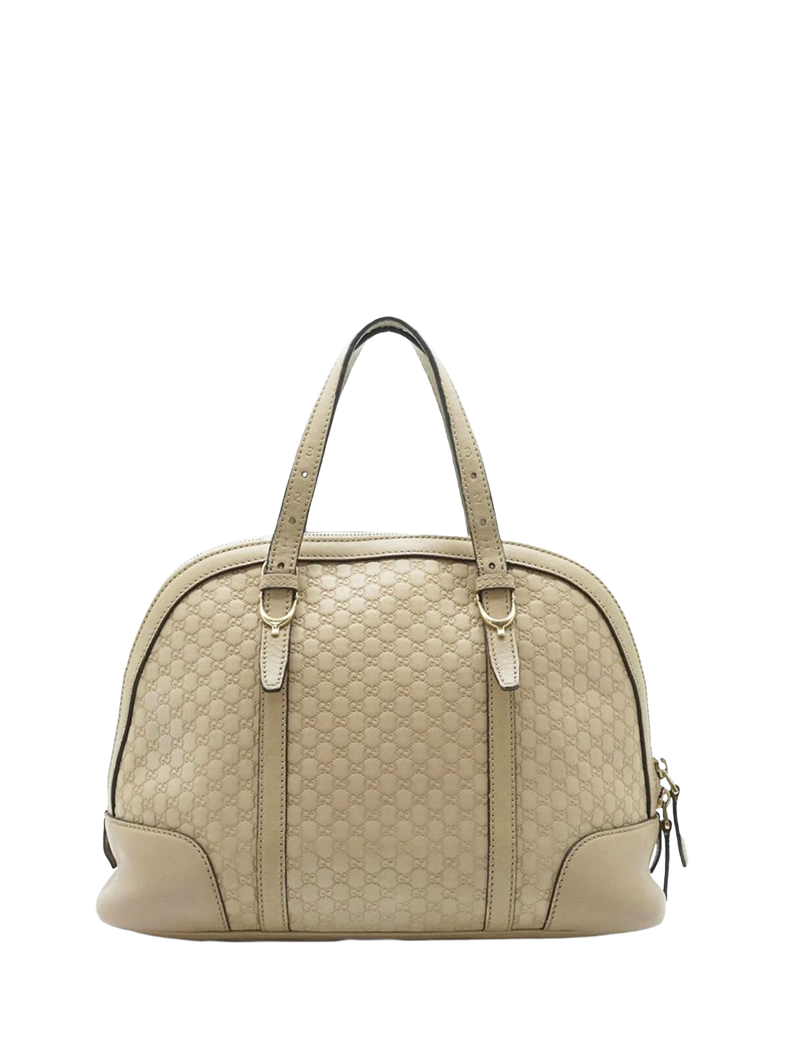 Pre-loved GUCCI Guccissima Dome Leather Top Handle Bag, Neutral