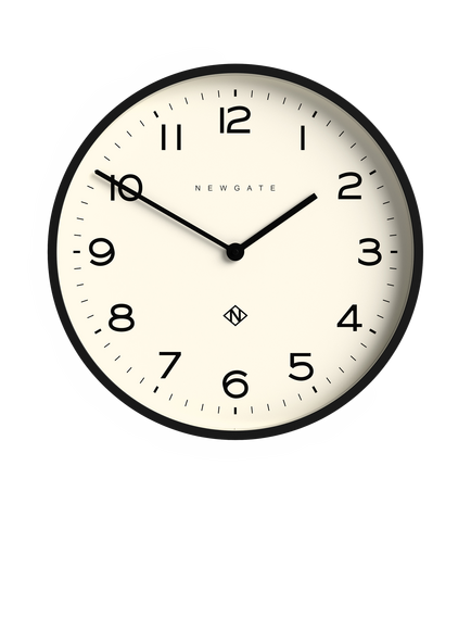 Newgate Clocks Echo Number Two Analogue Wall Clock, 45cm, Black