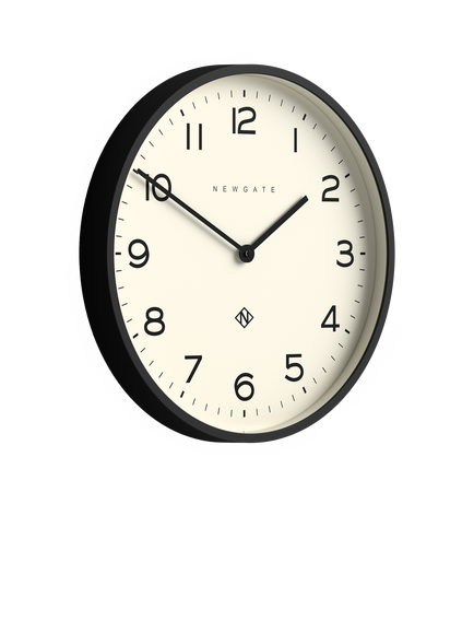 Newgate Clocks Echo Number Two Analogue Wall Clock, 45cm - view 2, Black