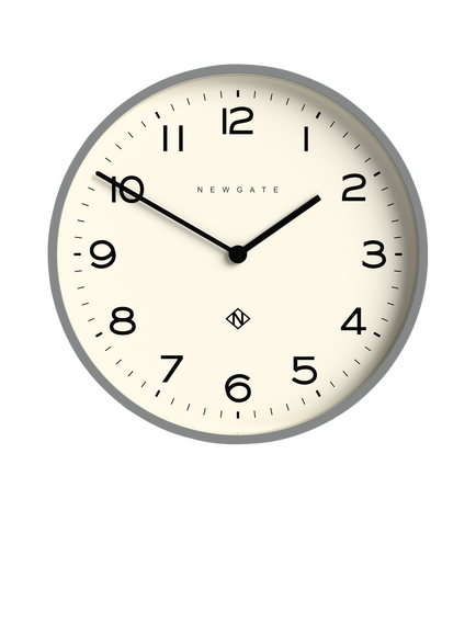 Newgate Clocks Echo Number Two Analogue Wall Clock, 45cm, Grey