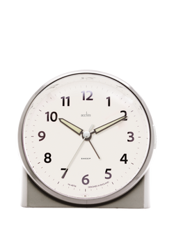 Acctim Grace Non-Ticking Sweep Analogue Alarm Clock, Jeep, Jeep