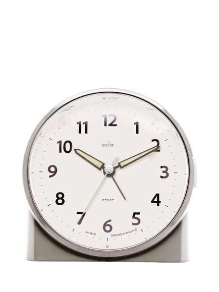 Acctim Grace Non-Ticking Sweep Analogue Alarm Clock, Jeep