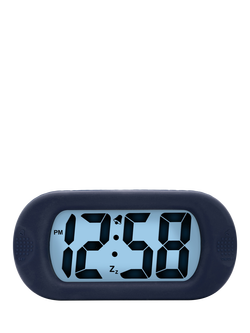 Acctim Silicone Jumbo LCD Smartlite® Digital Alarm Clock, Dark Blue