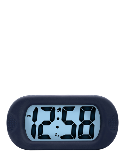 Acctim Silicone Jumbo LCD Smartlite® Digital Alarm Clock, Dark Blue