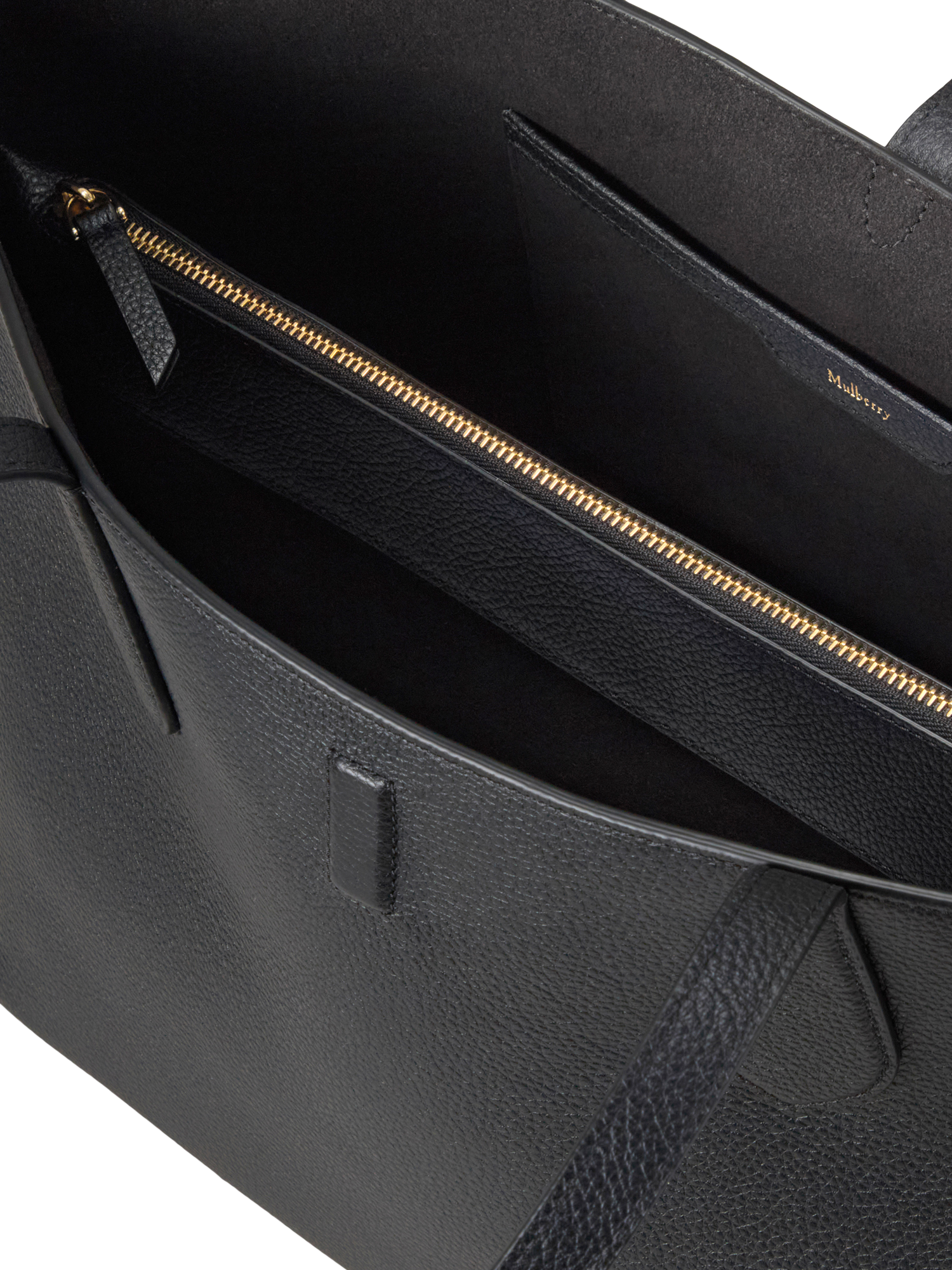 Product image 5 of 6, which shows Mulberry Eliza Leather Tote Bag, Black
