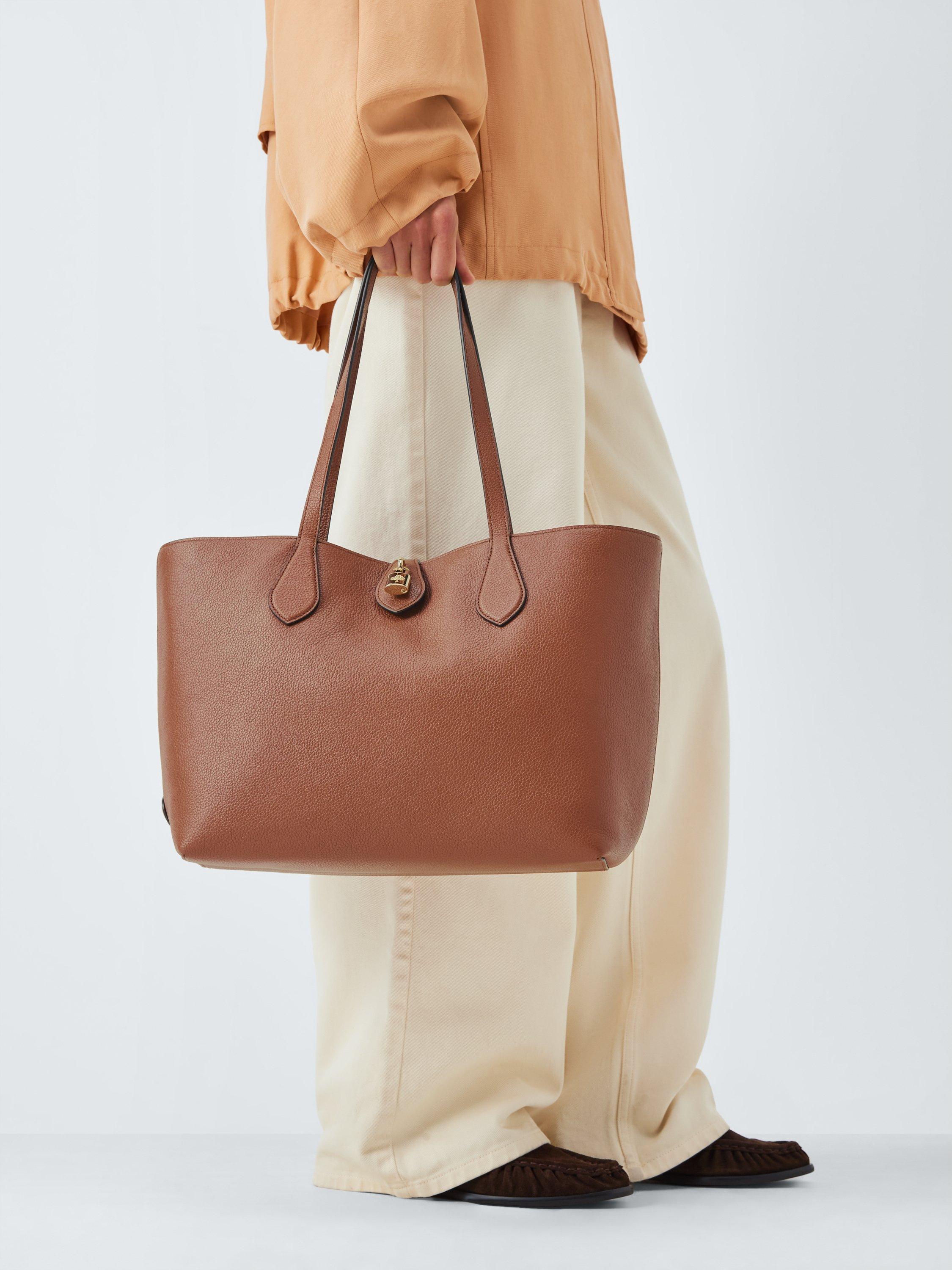 Product image 2 of 7, which shows Mulberry Eliza Leather Tote Bag, Oak