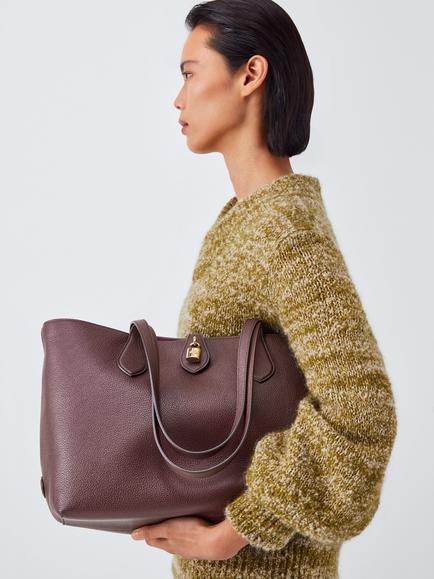 Mulberry Eliza Leather Tote Bag - view 2, Oxblood