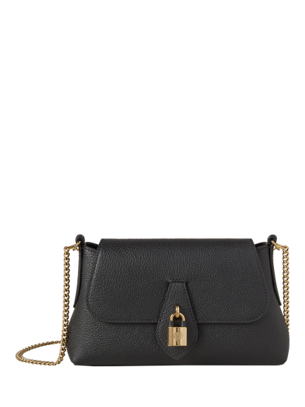 Mulberry Eliza Mini Leather Chain Shoulder Bag, Black