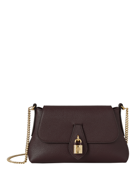 Mulberry Eliza Mini Leather Chain Shoulder Bag, Oxblood