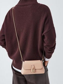 Mulberry Eliza Mini Leather Chain Shoulder Bag - view 2, Rosewater
