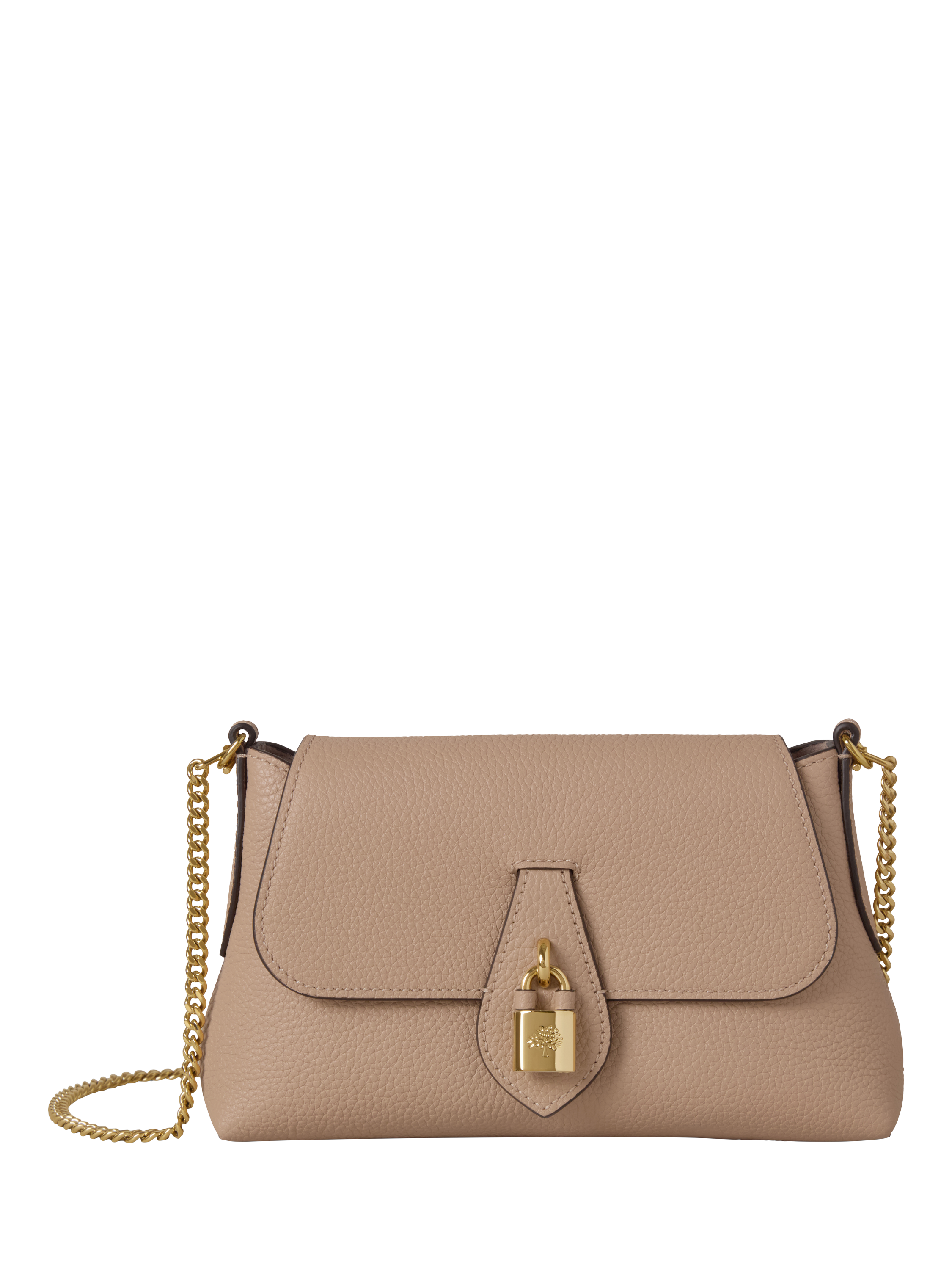 Product image 1 of 6, which shows Mulberry Eliza Mini Leather Chain Shoulder Bag, Rosewater