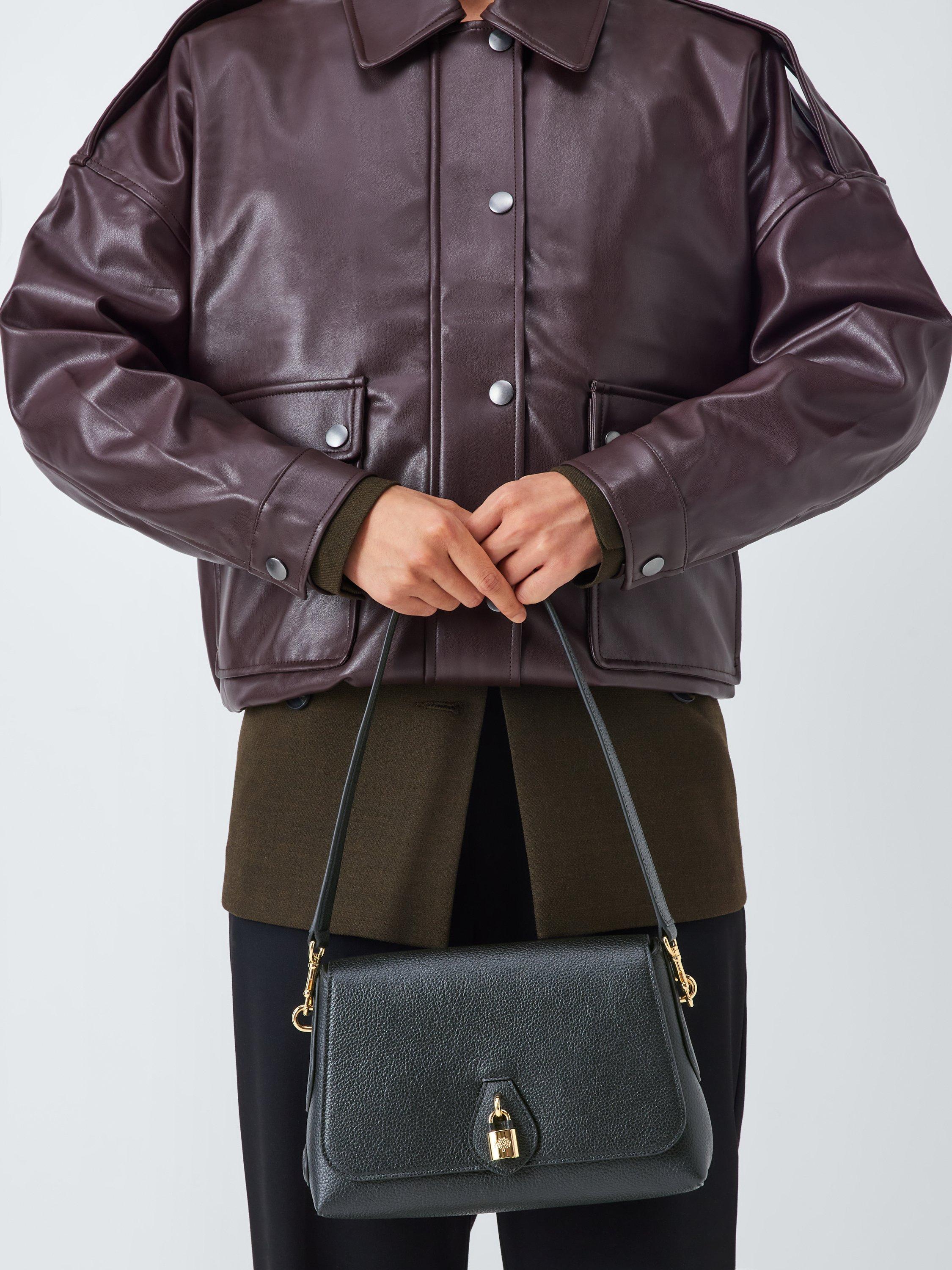 Product image 2 of 6, which shows Mulberry Eliza Leather Satchel Bag, Black