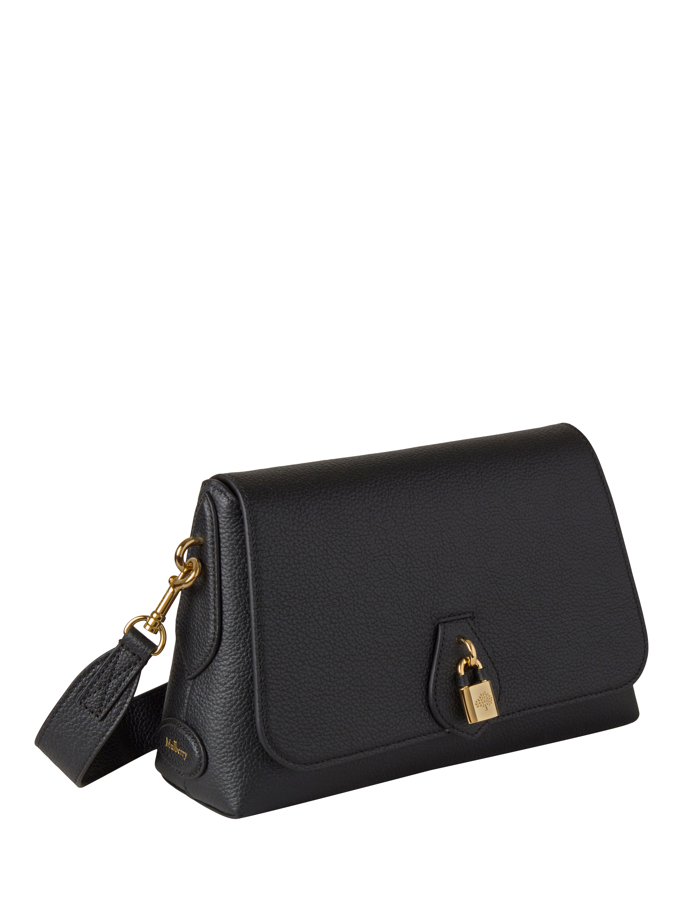 Product image 3 of 6, which shows Mulberry Eliza Leather Satchel Bag, Black