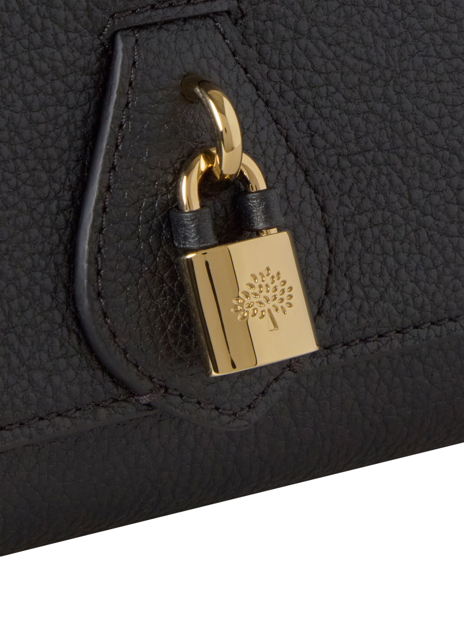 Product image 4 of 6, which shows Mulberry Eliza Leather Satchel Bag, Black