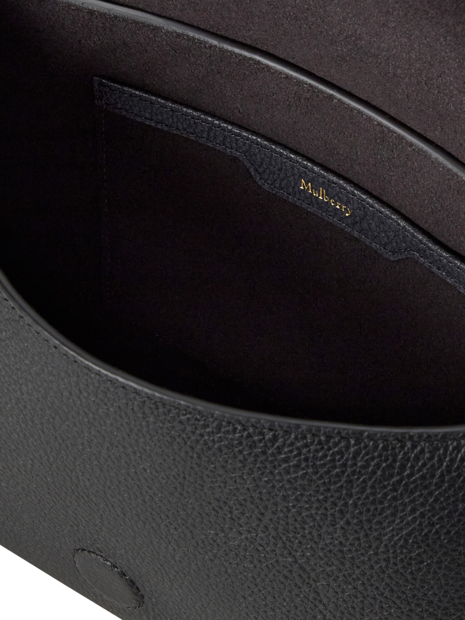 Product image 5 of 6, which shows Mulberry Eliza Leather Satchel Bag, Black